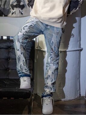 GFTD LA "Rapture Tour" Metallic Flame Denim